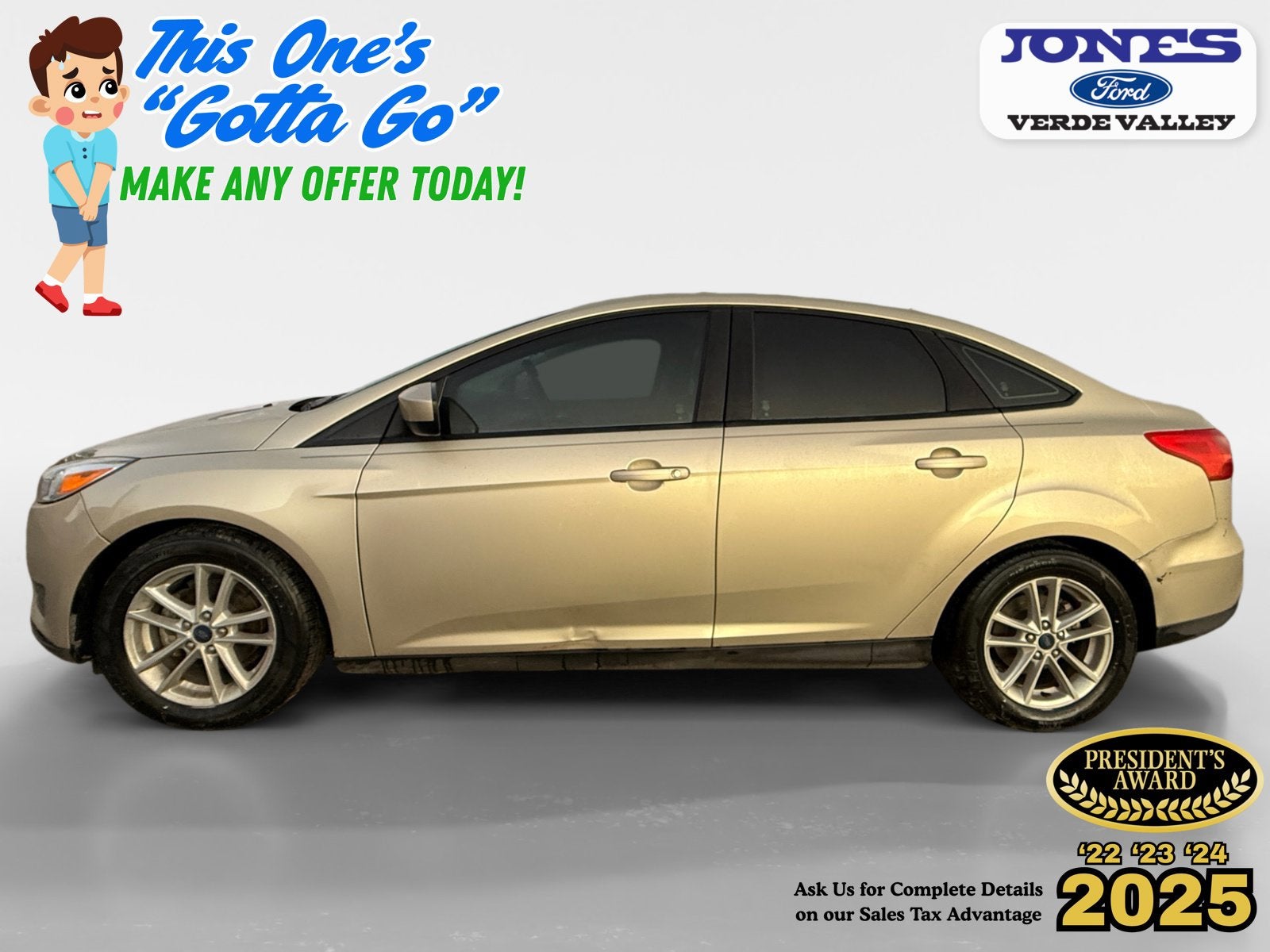 Used 2018 Ford Focus SE with VIN 1FADP3FE0JL331412 for sale in Camp Verde, AZ
