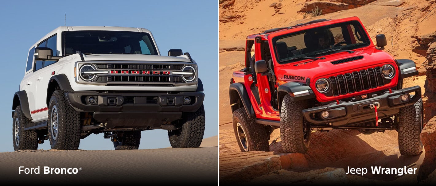 Ford Bronco vs. Jeep Wrangler Trims