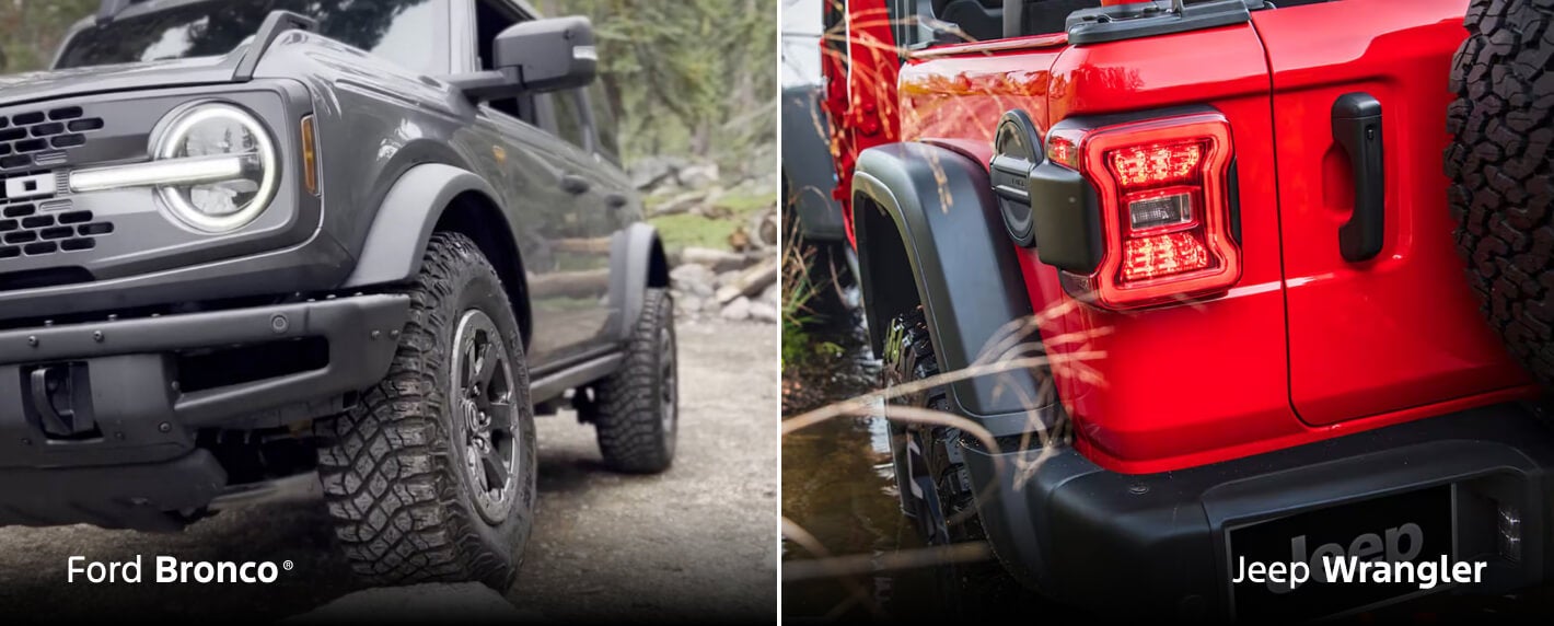 2026 Ford Bronco vs. Jeep Wrangler Specs